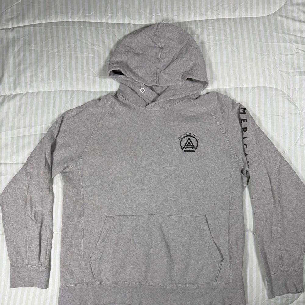 American-eagle Men's Grey Hoodie